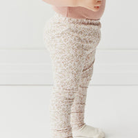 Organic Cotton Everyday Legging - Ariella Mauve Childrens Legging from Jamie Kay USA