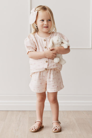 Organic Cotton Muslin Celine Top - Irina Shell Childrens Top from Jamie Kay USA