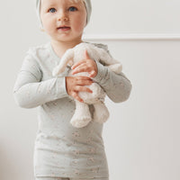 Organic Cotton Long Sleeve Top - Lulu Blue Childrens Top from Jamie Kay USA