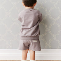 Organic Cotton Jalen Short - Cobblestone Childrens Short from Jamie Kay USA