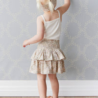 Organic Cotton Ruby Skirt - April Eggnog Childrens Skirt from Jamie Kay USA