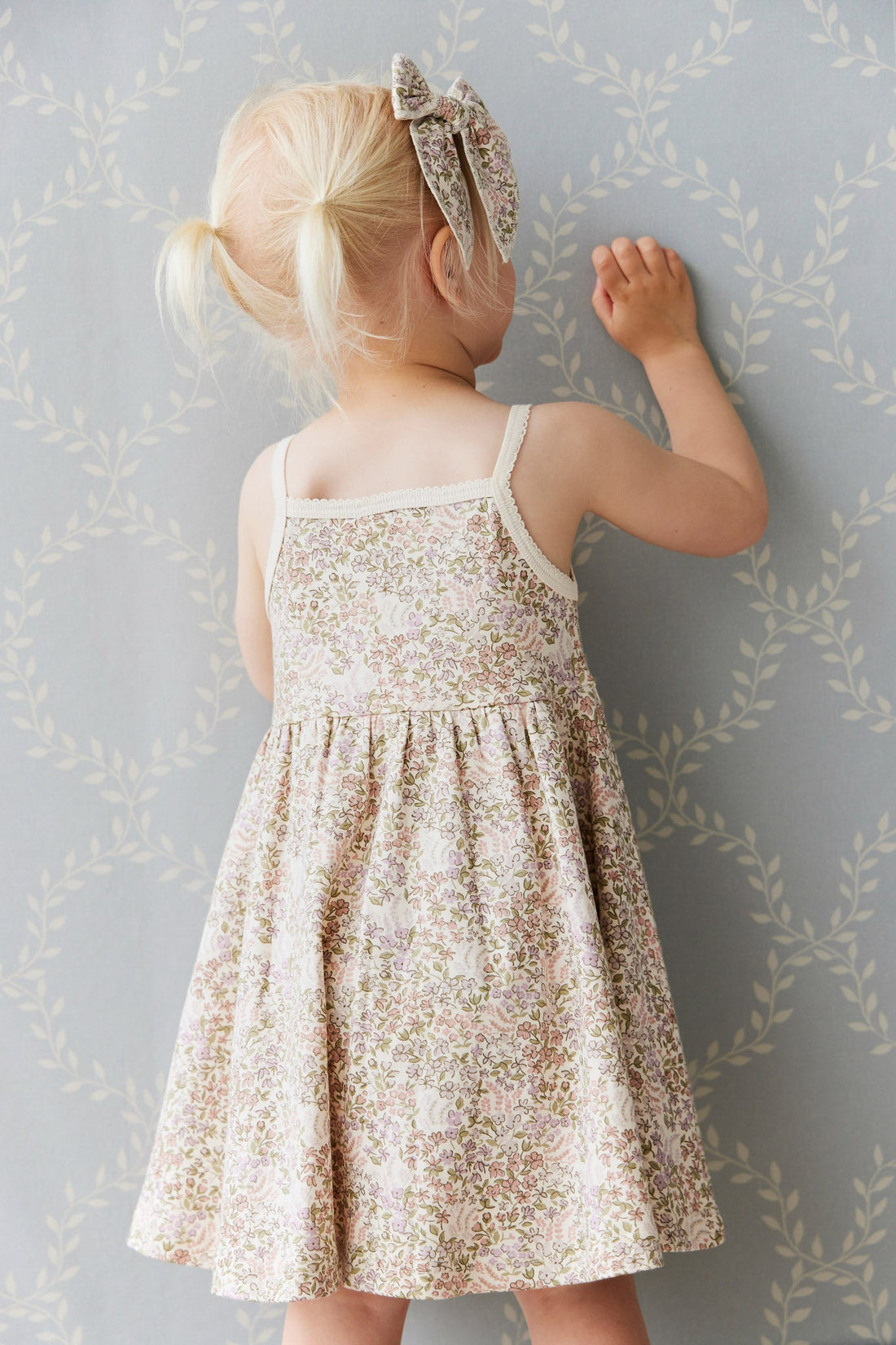 Organic Cotton Samantha Dress - April Eggnog Childrens Dress from Jamie Kay USA