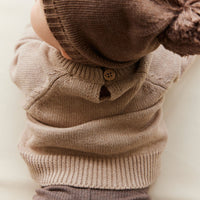 Ethan Jumper - Cashew Marle Childrens Jumper from Jamie Kay USA
