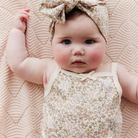 Organic Cotton Bridget Singlet Bodysuit - April Eggnog Childrens Bodysuit from Jamie Kay USA