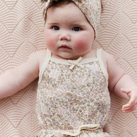Organic Cotton Bridget Singlet Bodysuit - April Eggnog Childrens Bodysuit from Jamie Kay USA