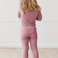 Organic Cotton Modal Everyday Legging - Lillium Childrens Legging from Jamie Kay USA