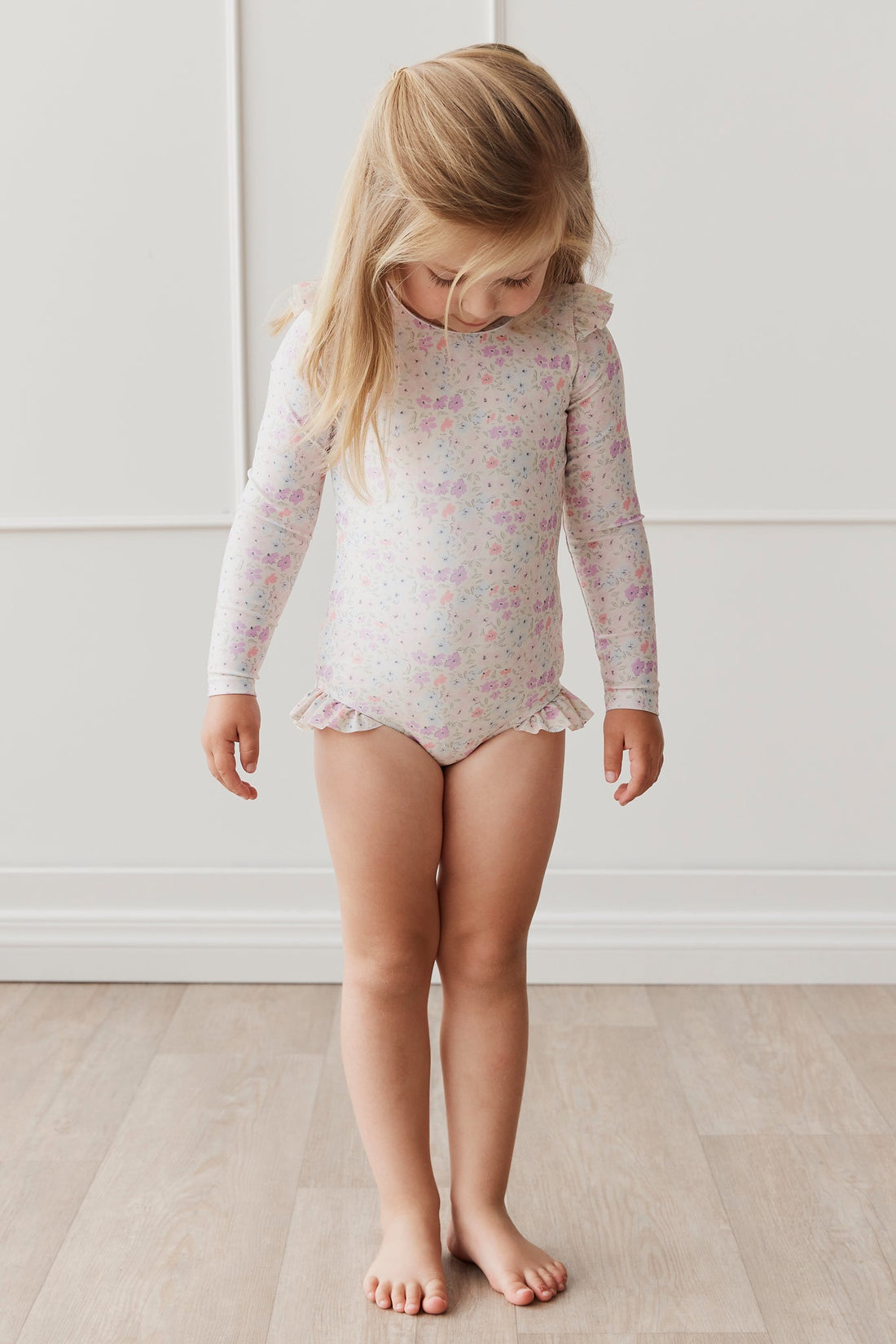 Lily Swimsuit - Fifi Egret Childrens Swimwear from Jamie Kay USA