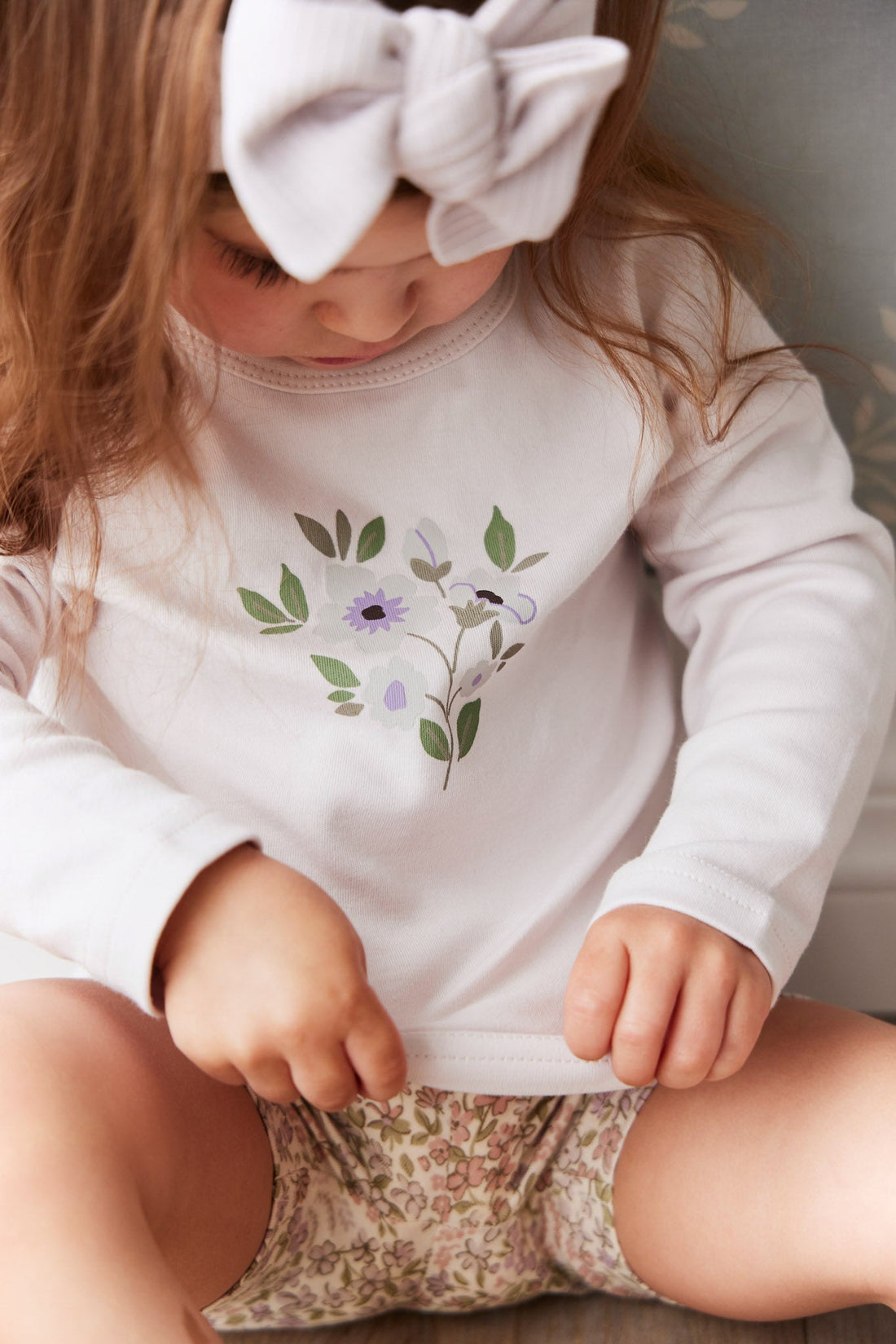 Pima Cotton Marley Long Sleeve Top - Luna Childrens Top from Jamie Kay USA