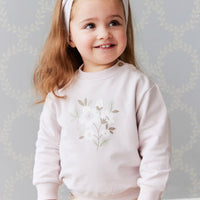 Organic Cotton Aubrey Sweatshirt - Luna Childrens Sweatshirting from Jamie Kay USA