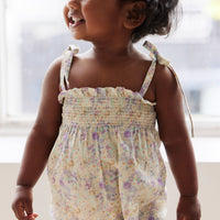 Organic Cotton Summer Playsuit - Mayflower Childrens Playsuit from Jamie Kay USA