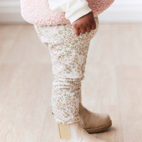Organic Cotton Everyday Legging - April Eggnog Childrens Legging from Jamie Kay USA