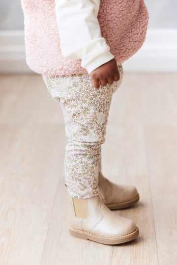 Organic Cotton Everyday Legging - April Eggnog Childrens Legging from Jamie Kay USA