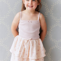 Organic Cotton Modal Singlet - Old Rose Childrens Singlet from Jamie Kay USA