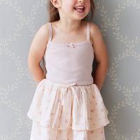 Organic Cotton Modal Singlet - Old Rose Childrens Singlet from Jamie Kay USA