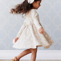Organic Cotton Tallulah Dress - April Eggnog Childrens Dress from Jamie Kay USA