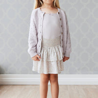 Organic Cotton Samantha Skirt - Fifi Lilac Childrens Skirt from Jamie Kay USA