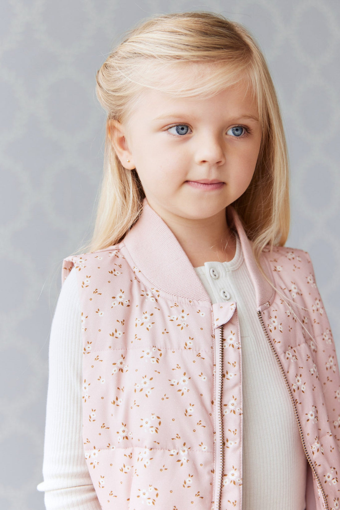 Taylor Vest Lulu Bloom Powder Pink Jamie Kay USA