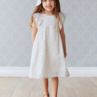 Organic Cotton Gabrielle Dress - Fifi Lilac Childrens Dress from Jamie Kay USA