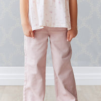 Yvette Pant - Powder Pink Childrens Pant from Jamie Kay USA
