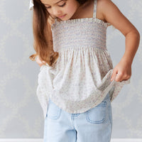 Yvette Pant - Washed Denim Childrens Pant from Jamie Kay USA