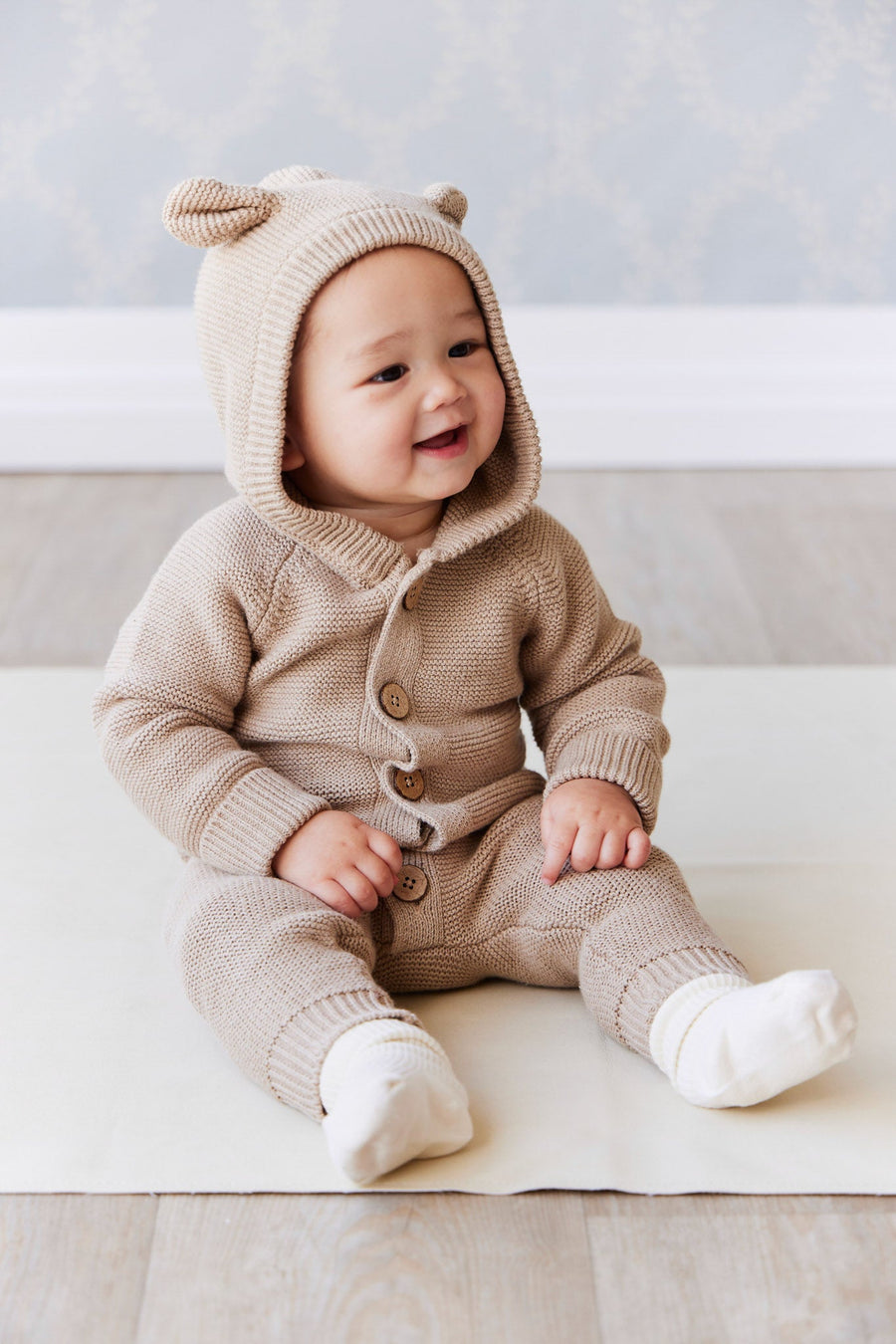 Jack Playsuit - Cashew Marle Childrens Playsuit from Jamie Kay USA