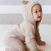 Jack Playsuit - Cashew Marle Childrens Playsuit from Jamie Kay USA
