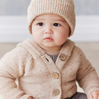 Leon Knitted Beanie - Beach Fleck Childrens Hat from Jamie Kay USA