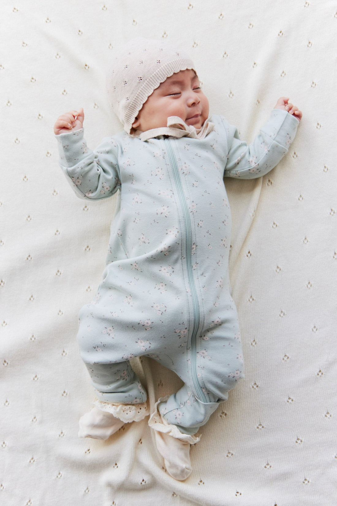 Organic Cotton Gracelyn Onepiece - Lulu Blue Childrens Onepiece from Jamie Kay USA