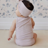 Rib Headband - Lilac Ash Childrens Headband from Jamie Kay USA