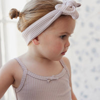 Rib Headband - Lilac Ash Childrens Headband from Jamie Kay USA