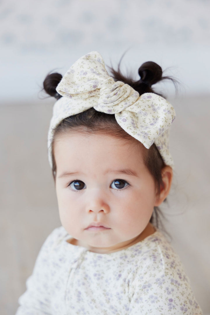 Organic Cotton Headband - Rosalie Fields Raindrops Childrens Headband from Jamie Kay USA