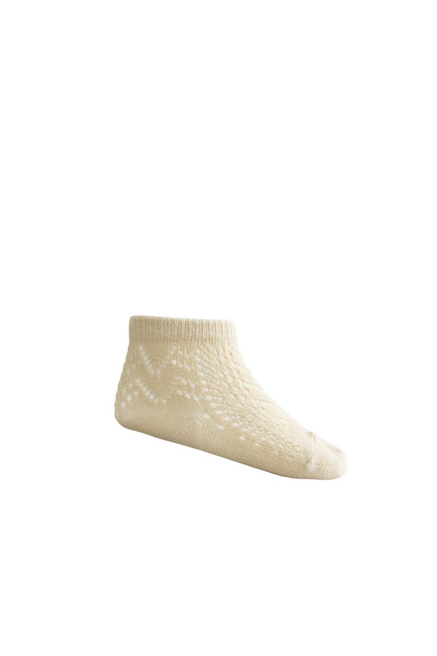 Cable Weave Ankle Sock - Sandstone - Beige baby socks from Jamie Kay