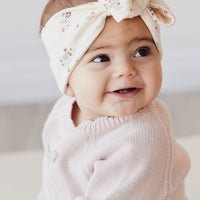 Organic Cotton Headband - Lauren Floral Childrens Headband from Jamie Kay USA