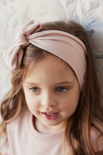 Organic Cotton Headband - Dusky Rose Childrens Headband from Jamie Kay USA