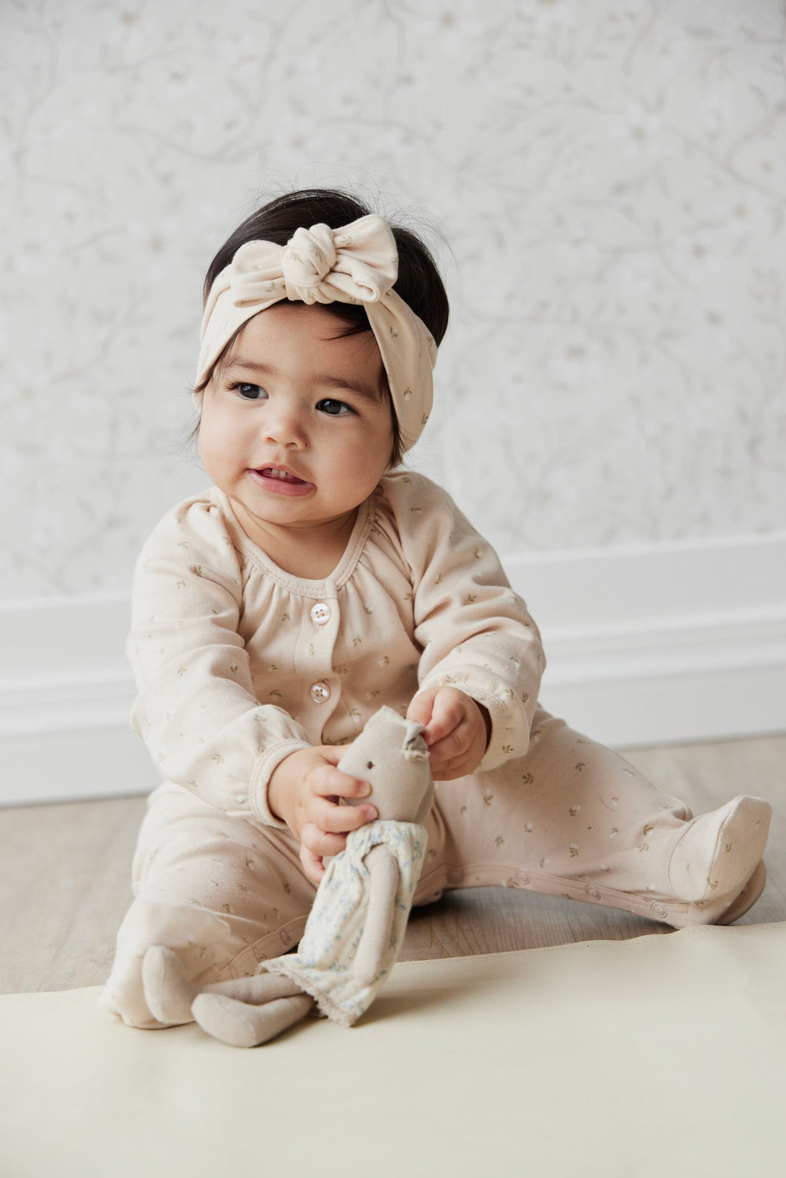 Organic Cotton Sophie Onepiece - Elenore Pink Tint Childrens Onepiece from Jamie Kay USA