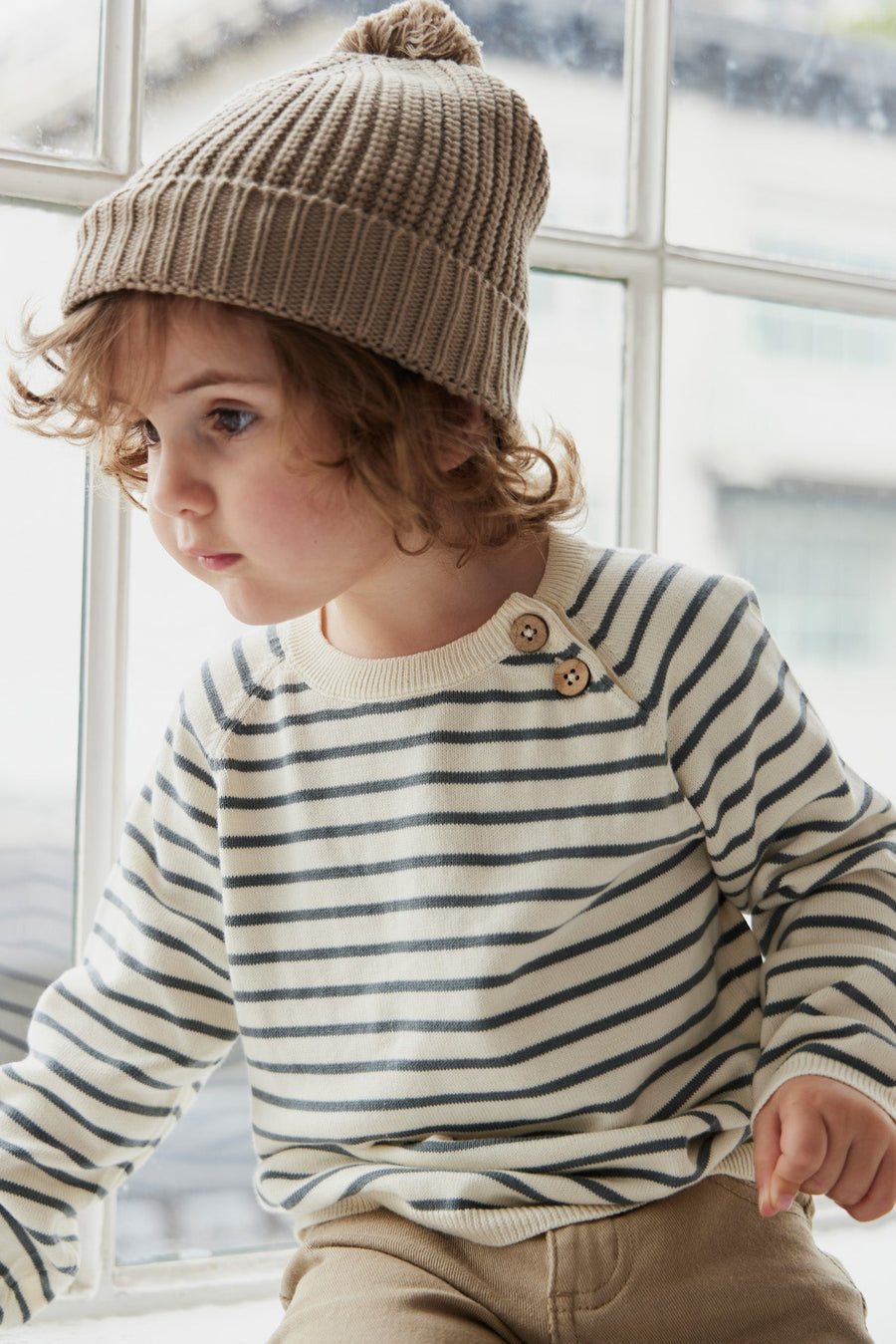 Jayden Jumper - Jayden Stripe Childrens Knitwear from Jamie Kay USA