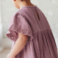 Organic Cotton Muslin Phillipa Dress - Twilight