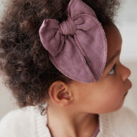 Organic Cotton Muslin Bow - Twilight Childrens Bow from Jamie Kay USA