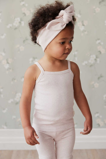 Organic Cotton Fine Rib Singlet - Luna Marle Childrens Singlet from Jamie Kay USA