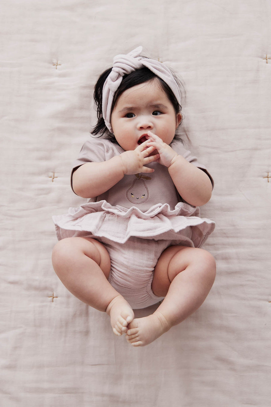 Organic Cotton Muslin Frill Bloomer - Luna – Jamie Kay USA