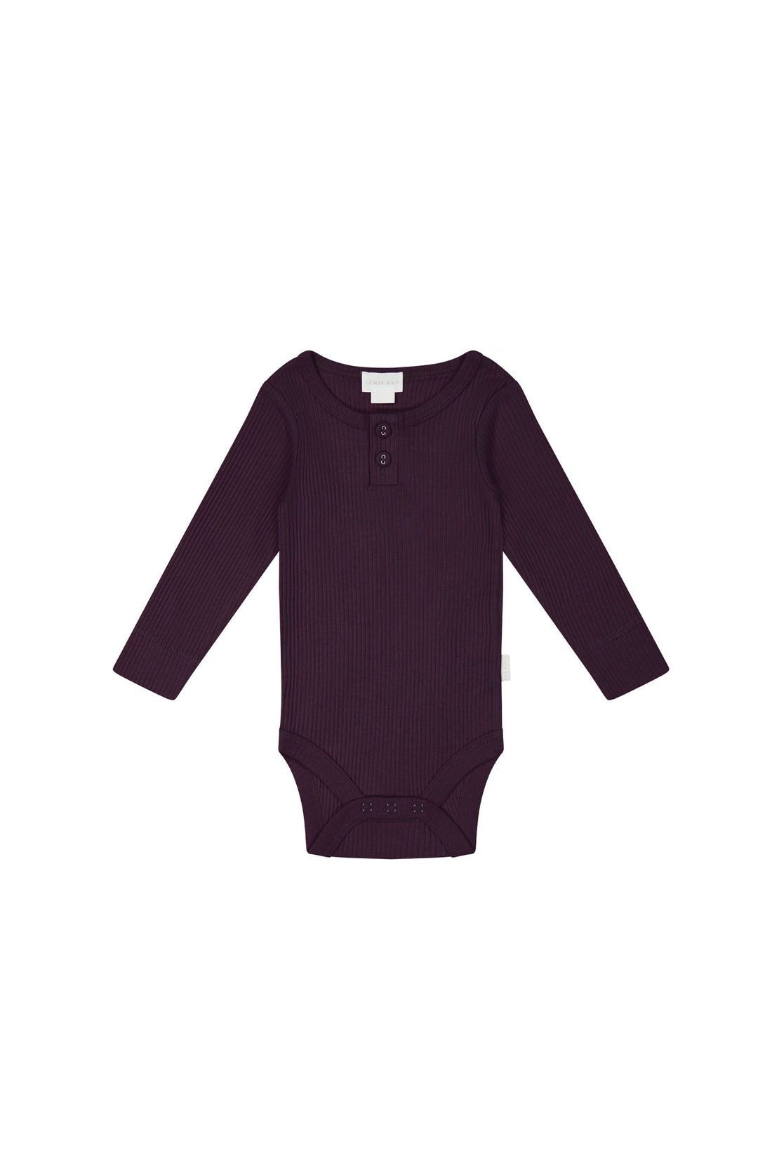 Organic Cotton Modal Long Sleeve Bodysuit - Fig – Jamie Kay USA