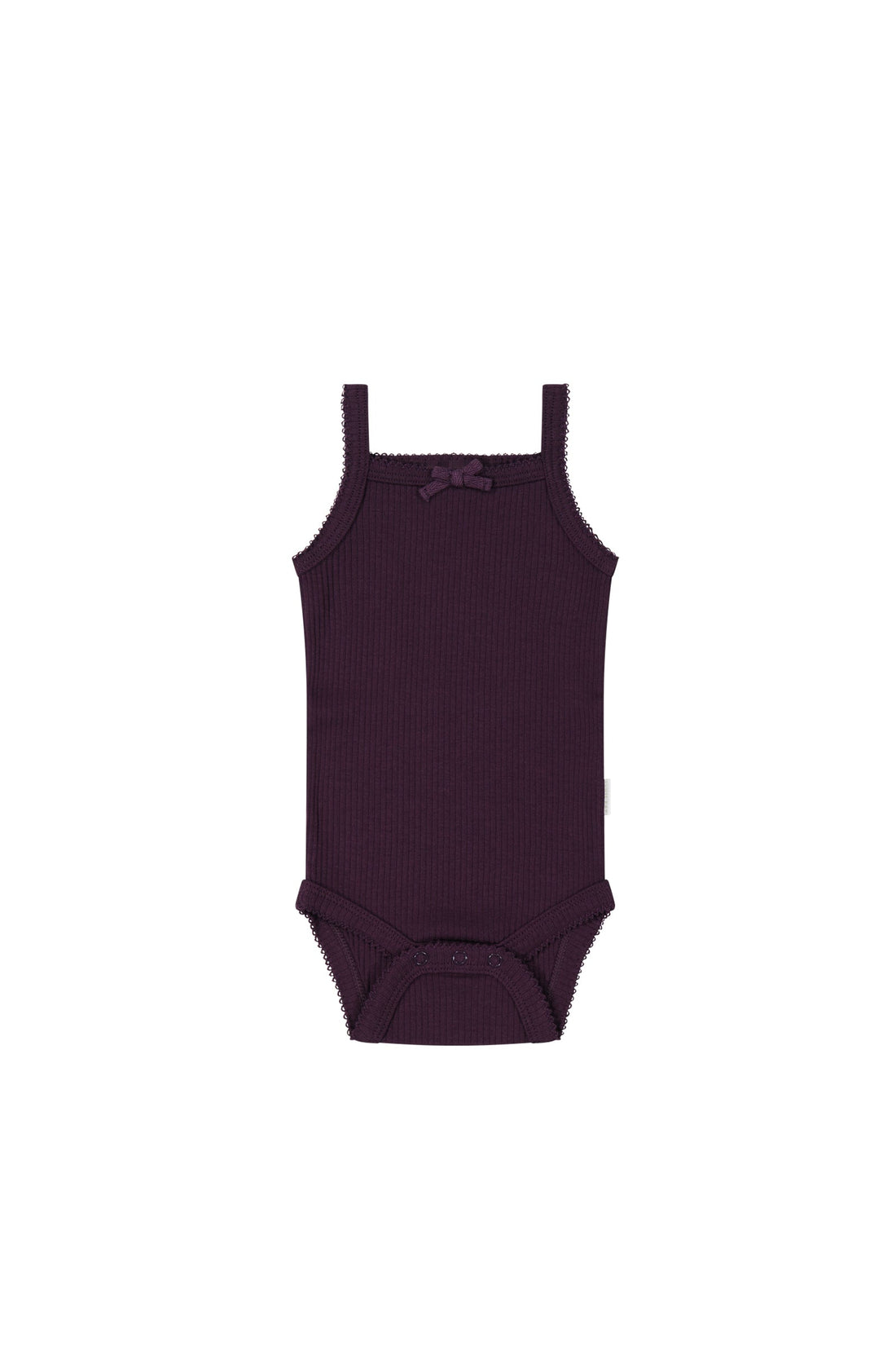Organic Cotton Modal Singlet Bodysuit  - Fig