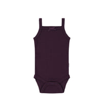 Organic Cotton Modal Singlet Bodysuit  - Fig