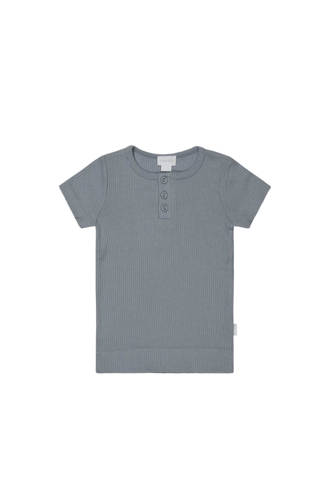 Organic Cotton Modal Henley Tee - Finch Childrens Top from Jamie Kay USA