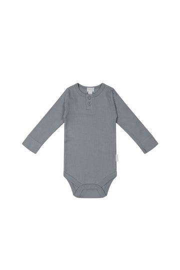 Organic Cotton Modal Long Sleeve Bodysuit - Finch Childrens Bodysuit from Jamie Kay USA