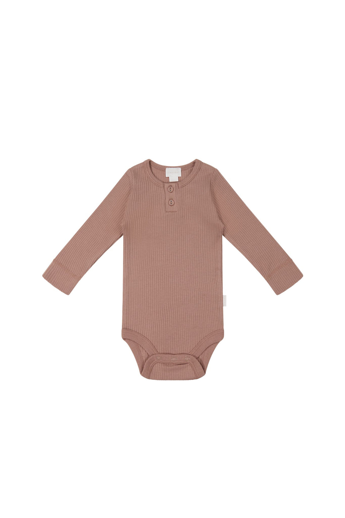 Organic Cotton Modal Long Sleeve Bodysuit - Powder Childrens Bodysuit from Jamie Kay USA