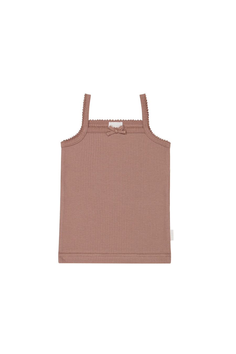 Organic Cotton Modal Singlet - Powder Childrens Singlet from Jamie Kay USA