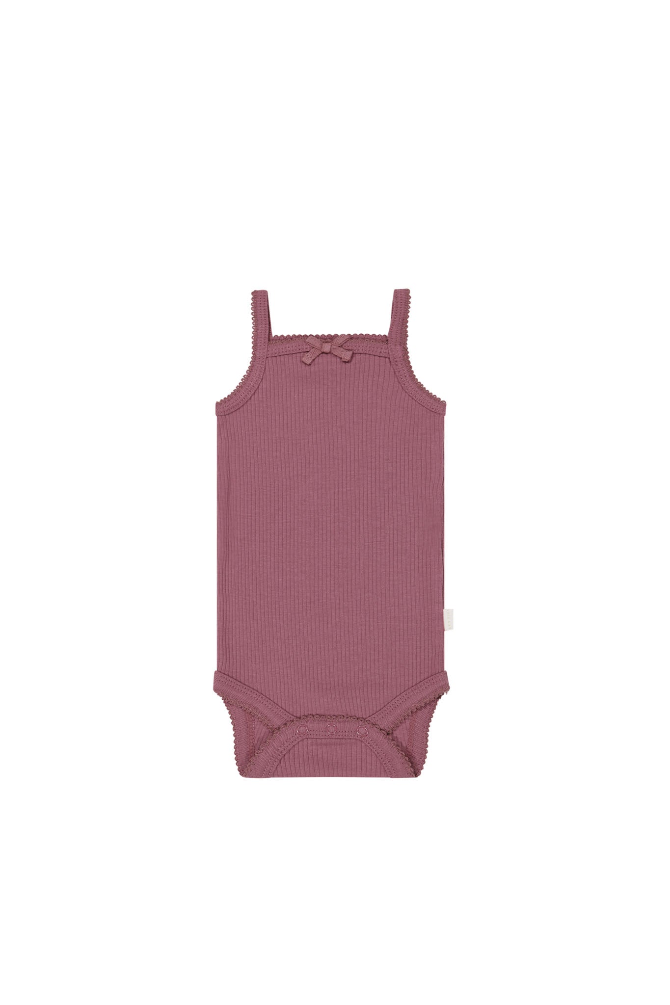 Organic Cotton Modal Singlet Bodysuit Rosette Jamie Kay USA