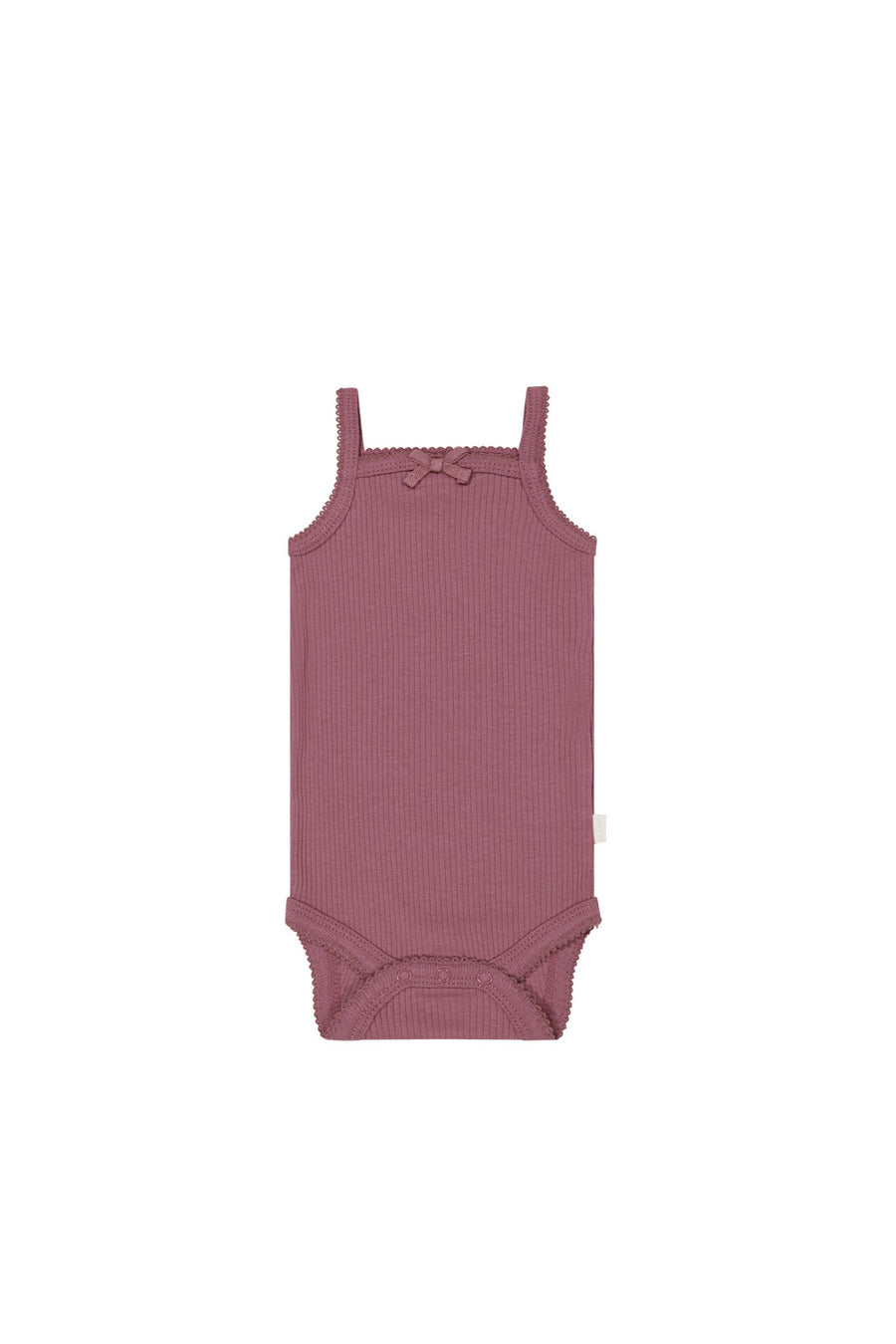 Organic Cotton Modal Singlet Bodysuit - Rosette Childrens Bodysuit from Jamie Kay USA