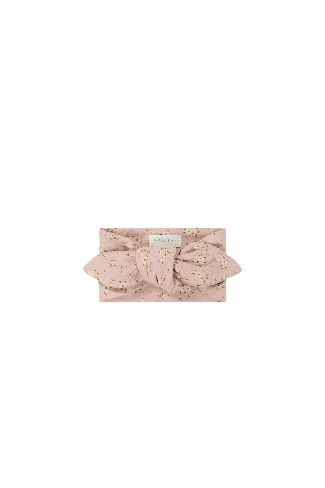 Organic Cotton Headband - Lulu Floral Powder Pink